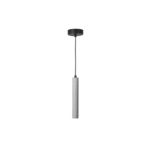 LEDS C4 Pendant Eclipse Tubular 7W in Black/Concrete - Image 1