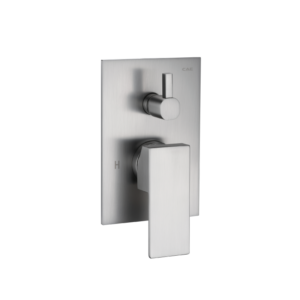 CAE Thames 2-Way Concealed Lever Handle Tub/Shower Mixer - Spot Free Stainless Steel - Image 1