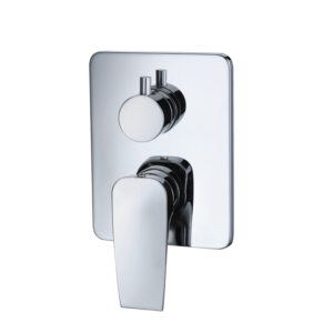 CAE Lecco 3-Way Single Lever Shower/Tub Mixer - Chrome - Image 1