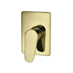 CAE Ledro 1-Way Concealed Lever Handle Shower Mixer - Brushed Brass (BNB) - Image 1