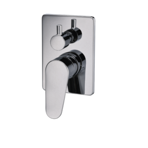 CAE Ledro 2-Way Concealed Lever Handle Tub/Shower Mixer - Spot Free Stainless Steel - Image 1