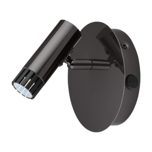 Eglo Lianello Mono Wall Spot Light in Nickel Nero Finish, 4.2W, 3000K, LED - Image 1
