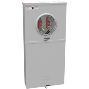 Ringless Horn Bypass Main Breaker 10-Circuit Overhead/Underground Combination Meter Socket Load Center w/200 amp breaker - Image 1