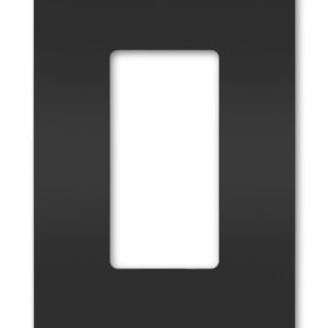 Legrand radiant® One-Gang Screwless Wall Plate, Black - Image 1