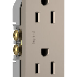Legrand radiant® Tamper-Resistant Outlet 15A, 125V, Nickel - Image 3
