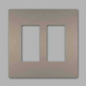 Legrand radiant® Two-Gang Screwless Wall Plate, Nickel - Image 2