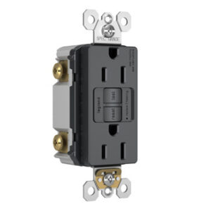 Legrand radiant® Spec Grade 15A Tamper Resistant Self Test GFCI Receptacle 125V , Graphite - Image 2