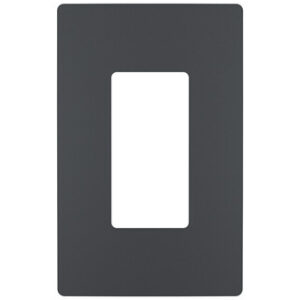 Legrand radiant® One-Gang Screwless Wall Plate, Graphite - Image 1