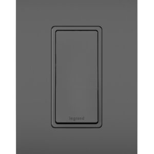 Legrand radiant® Single-Pole Switch 15A,120/277V, BLACK - Image 1