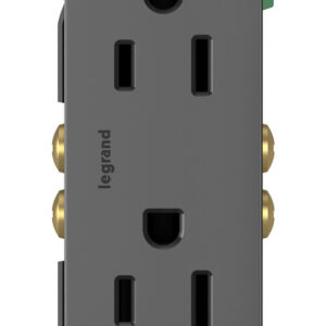 Legrand radiant® Tamper-Resistant Outlet 15A, 125V, Black - Image 2