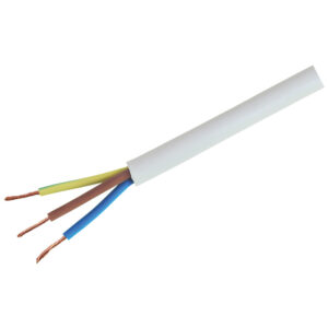 Workshop Flex Cable 3 x 1.5mm White - Per Meter - Image 1
