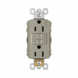 Legrand radiant® Spec Grade 15A Tamper Resistant Self Test GFCI Receptacle 125V, Nickel - Image 2