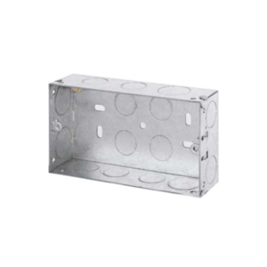 Contactum 2 Gang 47mm Metal Box - Image 1