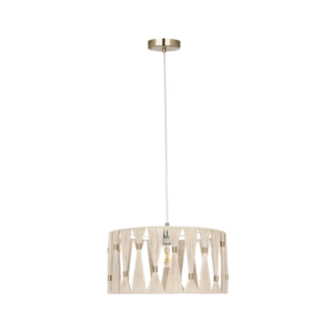Eglo Macclenny 1 Light Pendant - Brushed Brass - Image 1