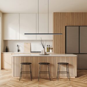 Eglo Amrisa LED Black Linear Pendant - Image 2