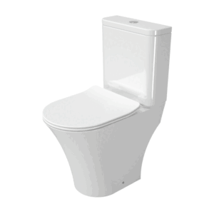 Glacier Maravella Rimless P-Trap Close Coupled WC ONLY - Height 450mm - Cistern and seat seperate - Image 1