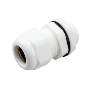 20mm Nylon Gland Kit White -10 Glands and 10 Locknuts - Image 1