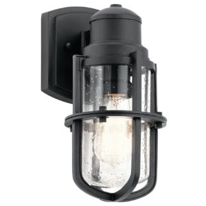 Kichler Suri 11" 1 Light Wall Lantern - Textured Black - Image 1