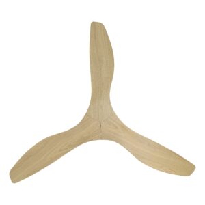 Eglo Surfline 52" Matte White w Coastal Oak Blades Ceiling Fan - DC Motor - Image 3