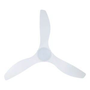 Eglo Surfline 52" Matte White w Light Ceiling Fan - DC Motor - Image 3