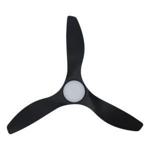 Eglo Surfline 52" Matte Black w Light Ceiling Fan - DC Motor - Image 3