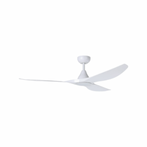 Eglo Surfline Fan 60" Matte White with light - DC Motor - Image 1