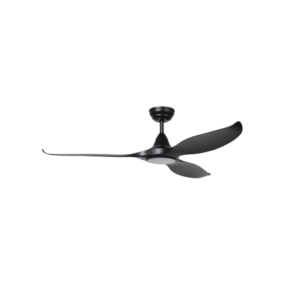 Eglo Tirol 60" Ceiling Fan with Light in Black - Damp Rated - Image 1