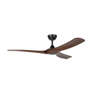 Eglo Williwaw Fan 60" Black with Walnut Blades - DC Motor - Image 1