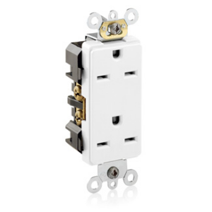 Leviton Decora Plus Duplex Receptacle Outlet - Image 1