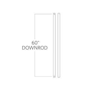 Monte Carlo Matte White Downrod 60" - Image 1