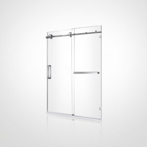 Glacier (G-S8014A) 8mm Clear Glass Sliding Shower Doors - 72" x 78" - Image 1