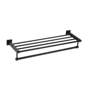CAE Towel Bar & Shelf 9509 Series - Matte Black - Image 1