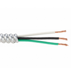Southwire 12-2 BX Cable Stranded CU THHN BLACK/WHITE/GREEN - 250ft - Image 1