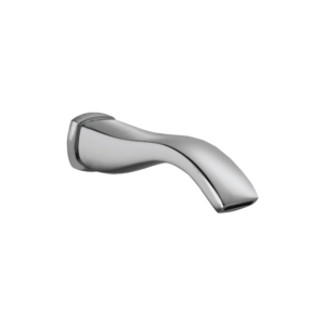 CAE Curved Front Solid Brass Tub Spout - Brushed Nickel - Image 1