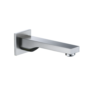 CAE Square Tub Spout - Spot Free Stainless Steel - Image 1