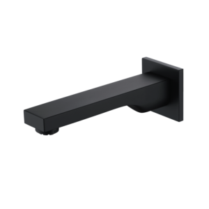 CAE Square Bathtub Spout - Matte Black - Image 1