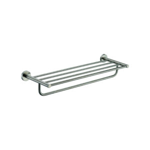 CAE Towel Bar Shelf Double 9513 Series - Brushed Nickel - Image 1