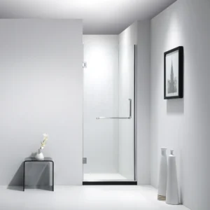 Glacier 8mm Clear Tempered Glass Swinging Door - 24" x 72" - Image 1