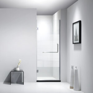 Glacier 8mm WS15 Tempered Glass Swinging Door - 32" x 72" - Image 1