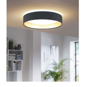 Eglo Maserlo 18W LED Ceiling Light - Black and Gold - Image 2