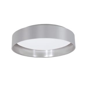 Eglo Maserlo 18W LED Ceiling Light - Grey and Sliver - Image 1