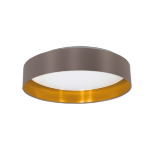 Eglo Maserlo 18W LED Ceiling Light - Cappucino and Gold - Image 1