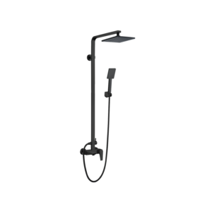 CAE Andria 3-Way Single Lever External Rain Shower Mixer - Matte Black - Image 1