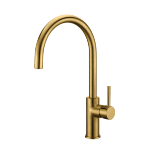 CAE Single Lever Kitchen Faucet with Swivel Spout - Matte Gold - Image 1