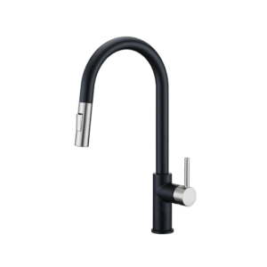 CAE Single Lever Pull-Down Kitchen Faucet - PBR/PBN Finish - Image 1