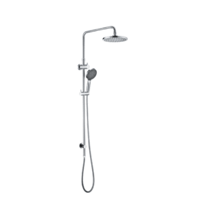 CAE 2 in 1 Round Shower Set in Chrome (One Inlet with Diverter) - Image 1