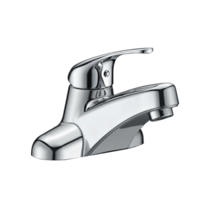 CAE 4 Inch Single Lever Vanity Faucet with Pop-up Waste - Chrome - Image 1
