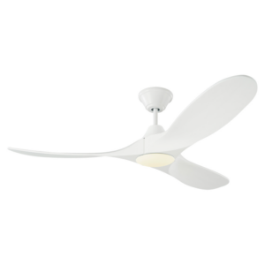 Monte Carlo Maverick II 52'' Matte White Ceiling Fan w Integrated Light Kit - Image 1