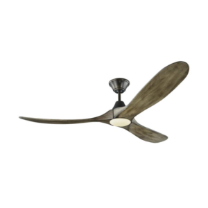 Monte Carlo Maverick Max LED 60" Aged Pewter Ceiling Fan w Light - Image 1