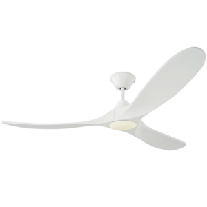Monte Carlo Maverick LED 60” Matte White Ceiling Fan w Light - Image 1